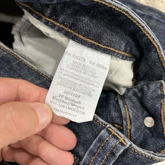 Lee Slender Secret Women's‎ Size 10 M Dark Blue Jeans Lower On The Waist - Picture 8 of 8